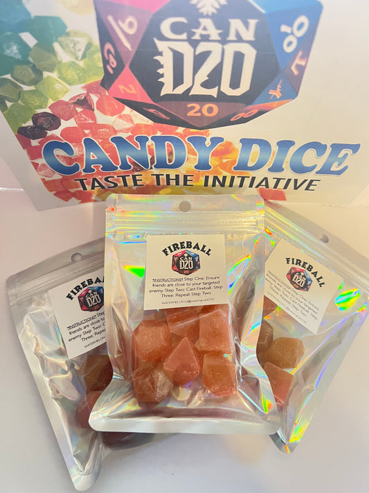 Edible DnD Dice – Delicious & Playable Candy Dice for Gamers
Watermelon Flavor Hard Candy Dice"FIREBALL"