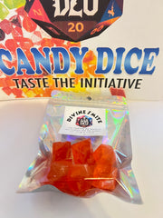 Sweet Pomegranate | "Divine Smite" | Flavor Hard Candy Dice Set TTRPG Candy, Gamer Candy