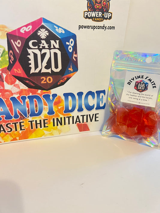 Candy Dice for DnD TTRPG Gamer Gift- Mint Flavor Hard Candy Dice Set "Stillness of Mind"