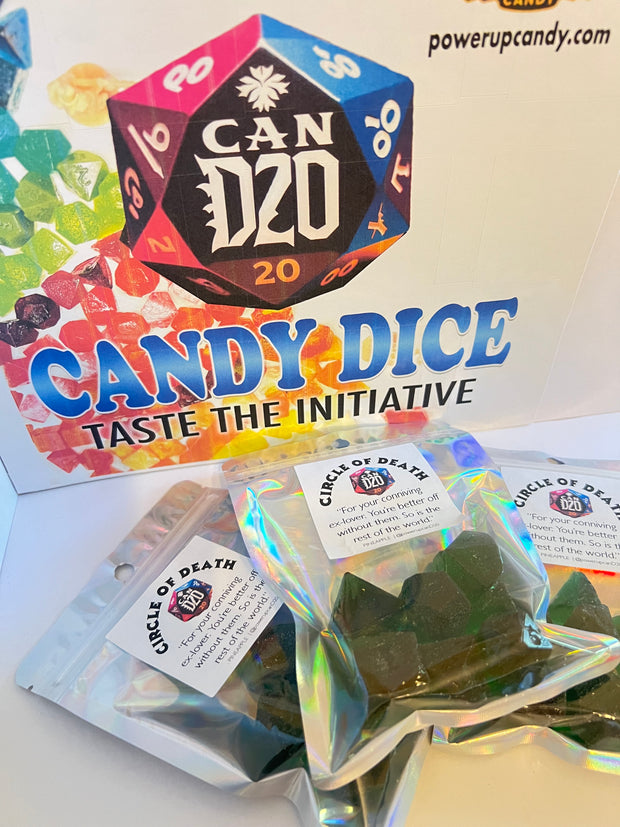 Pineapple | "CIRCLE OF DEATH" | TTRPG Dice Candy, D20 Candy, DND Gifts, Gamer Gifts, Table Top Gifts