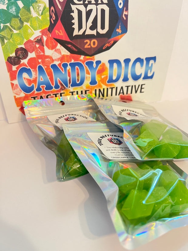 Green Apple | “True Resurrection” | Candy Dice for DnD tabletop gaming, Gamer Gift Green Apple Candy