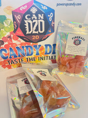 Watermelon | "FIREBALL" | Edible DnD Dice – Delicious & Playable Candy Dice for Gamers