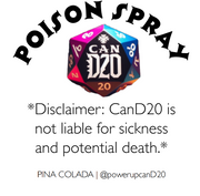 Pina Colada | "Poison Spray" | TTRPG Gamer Gift, DnD Spell Flavor Edible Dice Set