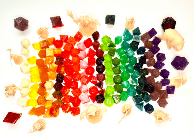Orange Creamsicle | "Calm Emotions" | Candy Dice for DnD table top gaming, Gamer Gift