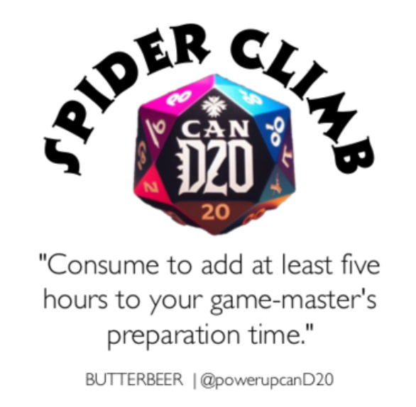 Butterbeer | "SPIDER CLIMB" | Fantasy Candy Dice for DnD TTRPG, Sweet Gift for Gamers