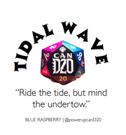 Blue Raspberry | "Tidal Wave" |Candy Dice for DnD table top gaming, Gamer Gift, Flavor Hard Candy Dice Set